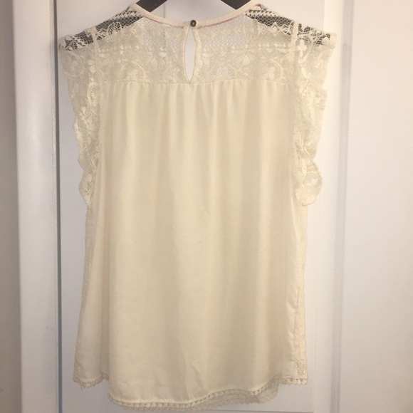 Ivory lace blouse size L - Picture 6 of 6